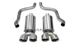 Corsa Performance Exhaust 2.5" Axle-Back Dual Rear Exit with Twin 4.5" Polished Pro-Series Tips | COR 21010