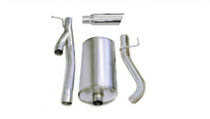Corsa Performance Exhaust 3.0" Cat-Back Single Side Exit with Single 4.0" Polished Slash Cut Tip | COR 24296