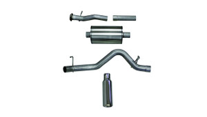 Corsa Performance Exhaust 3.0" Cat-Back Single Side Exit with Single 4.0" Polished Slash Cut Tip | COR 24745