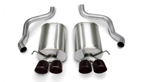 Corsa Performance Exhaust 2.5" Axle-Back Dual Rear Exit with Twin 3.5" Black PVD Pro-Series Tips | COR 14169BLK