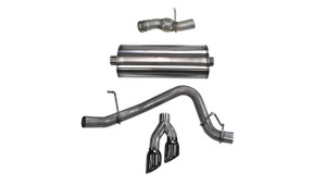 Corsa Performance Exhaust 3.0" Cat-Back Single Side Exit with Twin 4.0" Black PVD Pro-Series Tips | COR 14826BLK
