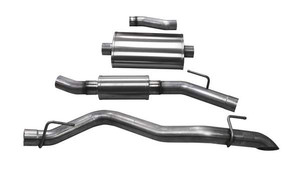 Corsa Performance Exhaust 3.0" Cat-Back Single Side Exit with 4.0" Black PVD Tip | COR 21062BLK