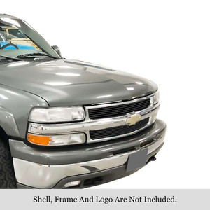 APS Black Stainless Steel Billet Grille | APS GR03HEC26J