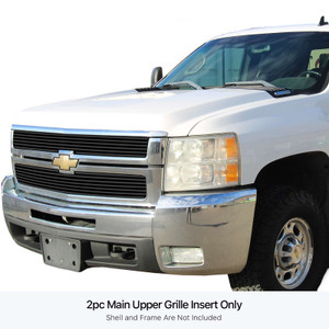 APS Black Stainless Steel Billet Grille | APS GR03FEG74J