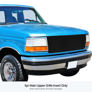 APS Black Stainless Steel Billet Grille | APS GR06HEJ09J