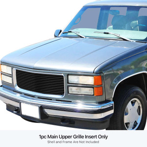 APS Black Stainless Steel Billet Grille | APS GR07HEJ12J