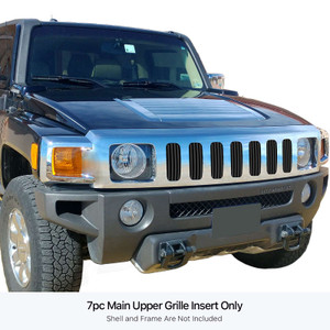 APS Black Stainless Steel Billet Grille | APS GR03FFD58J