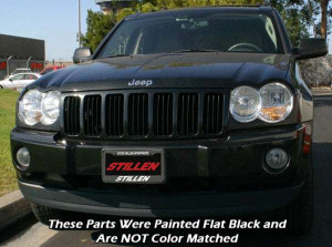 Stillen Grand Cherokee Headlight Accents Unpainted For 05-07 Jeep Grand Cherokee Stillen | DJJX KA61027