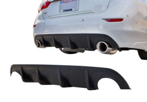 Stillen Infiniti Q50 Rear Diffuser Matte Black For 14-17 Infiniti Q50 Stillen | DJJX KB11222MB
