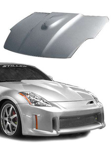 Stillen 350Z Z33 Power Hood Fiberglass Series 1 Unpainted For 03-06 Nissan 350Z Stillen | DJJX 1035007