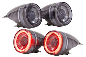Morimoto XB LED Tail Lights: Ferrari F430 (05-10) (Set/Smoked) | HTMC LF357