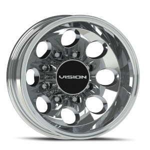 Vision Dually 56 Midway Wheels Rims 17x6.5 8x200 Polished -143mm