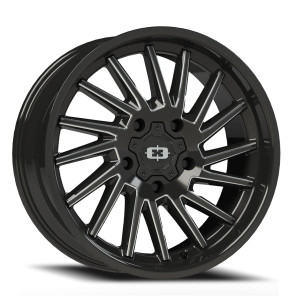 Vision Rapier 306 Wheels Rims 20x10 5x127 Gloss Black Milled Spoke -25mm | 306-20073GBMS-25