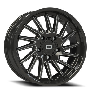Vision Rapier 306 Wheels Rims 20x9 5x127 Gloss Black Milled Spoke -12mm | 306-2973GBMS-12