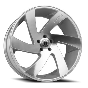 Luxxx Alloys Lux 10 Wheels Rims 20x8.5 5x114.3 Silver Machined 38mm | LUX1020855114+38B-F2
