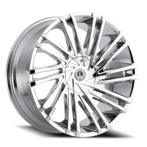 Luxxx Alloys Lux 17V Wheels Rims 20x8.5 5x114.3 5x108 Chrome 35mm | LUX17V20855108114+35B-C