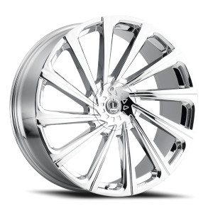 Luxxx Alloys Lux 22 Wheels Rims 18x8 5x105 5x100 Gloss Black Milled 30mm | LUX221885105100+30B-A1