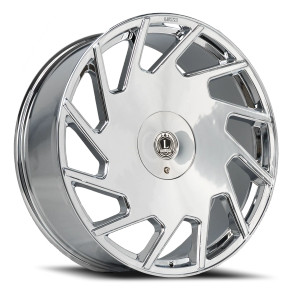 Luxxx Alloys Lux 25 Wheels Rims 24x9.5 5x127 5x139.7 Chrome 18mm | LUX25249551271397+18D-C
