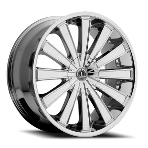 Luxxx Alloys Lux 4 Wheels Rims 22x9.5 6x135 6x139.7 Chrome 35mm | LUX422956135139+35E-C