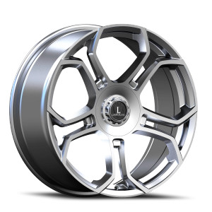 Luxxx Alloys Lux 50 Wheels Rims 22x9 5x112 5x114.3 Hyper Silver 35mm | LUX5022951121143+35B-U