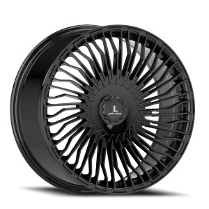 Luxxx Alloys Lux 55 Wheels Rims 22x9 5x114.3 5x120 Gloss Black 35mm | LUX5522951143120+35B-A2