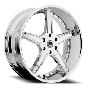 Luxxx Alloys Lux 6 Wheels Rims 24x10 5x115 Chrome 18mm | LUX624105115+18C-C