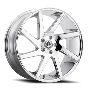 Luxxx Alloys Lux 8 Wheels Rims 20x8.5 5x112 Chrome 38mm | LUX820855112+38B-C