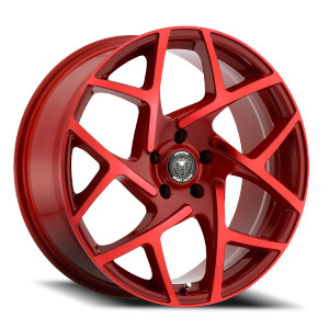 Venom 31 Wheels Rims 20x8.5 5x114.3 Neon Red 33mm | VEN3120855114+33B-E