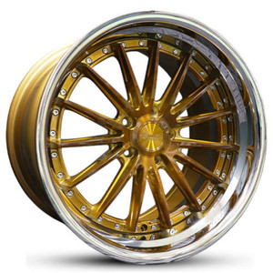 Rennen Csl-8 Wheels Rims 20x10.5 5x114.3 Tinted Bronze W/ Chrome Ssl Lip 38mm | SL820105I038CTN101