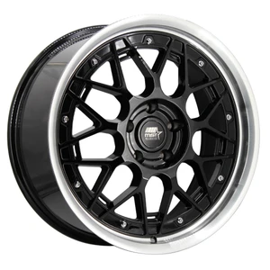 Mst Mt03 Wheels Rims 19x8.5 5x120 Gloss Black W/ Machined Lip 35mm | 03-98512-35-BLKL