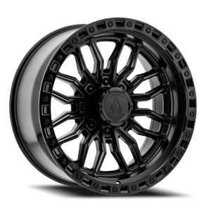 Arena A109 Hustle Wheel 20x10 8x170 Satin Black w/ Gloss Black Lip -18mm - FREE T-SHIRT INCLUDED!