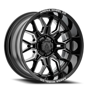 Arena A117 Violator Wheels Rims 22x12 6x135 Gloss Black Milled -44mm | A117222089N04416