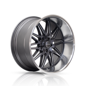 Corsart R508 Alcatraz Wheels Rims 22x10.5 5x120.65 Matte Gunmetal Milled W/ Diamond Cut Lip 0mm | R508220561575