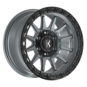 Kg1 Adrenaline Wheels Rims 17x9 8x165.1 Matte Anthracite W/ Black Ring -12mm | KO105F179086012AB