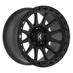 Kg1 Adrenaline Wheels Rims 20x9.5 6x135 Matte Black W/ Black Ring -12mm | KO105F209565012BB