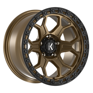 Kg1 Bishop Wheels Rims 17x9 6x139.7 Bronze W/ Black Ring 0mm | KO111F179069000TZB