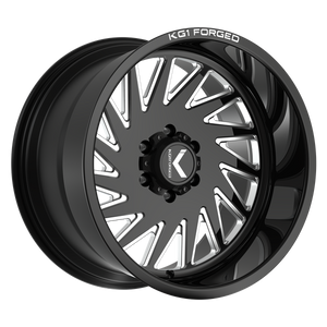 Kg1 Outburst Wheels Rims 20x10 8x165.1 Gloss Black Milled -18mm | KT056201086GPM-R