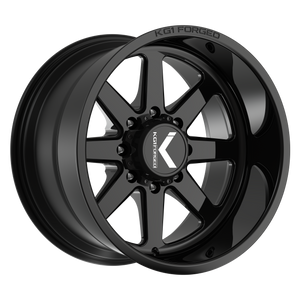 Kg1 Okto Wheels Rims 22x10 6x139.7 Gloss Black -24mm | KT057221069GB