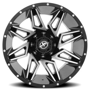 Xf Off-Road® Xf-218 Wheels Rims 20x9 5x5.5 (5x139.7) 5x150 Gloss Black Machined 12 | XF-218209051397150+12GBM