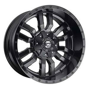 Fuel Sledge D596 Black Wheels Rims 20x12 8x165.1 Black -44mm | EC D59620208247