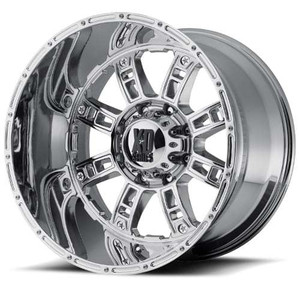 Xd Riot 809 Chrome Wheels Rims 20x12 6x139.7 Chrome -44mm | EC XD80921268244N