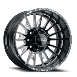 Weld Off-Road Scorch Wheels Rims 22x12 5x139.7 5x150 Gloss Black Milled -44mm | EC W12122070475