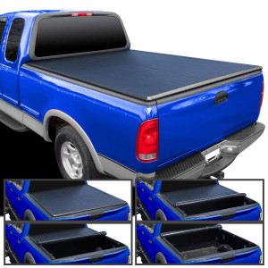 Spec-D 6.5 Foot Soft Roll Up Short Bed Tonneau Cover | SPE TCR-F15097-65-SP