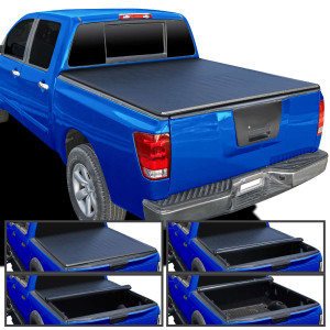 Spec-D 5 Foot 7 Inch Soft Roll Up Tonneau Cover | SPE TCR-TIT04-55-SP