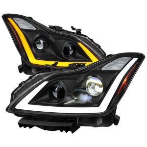 Spec-D LED Projector Headlight with Sequential Turn Signal | SPE 2LHE-G37082JM-SQ-RS