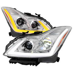 Spec-D LED Projector Headlight with Sequential Turn Signal | SPE 2LHE-G37082-SQ-RS