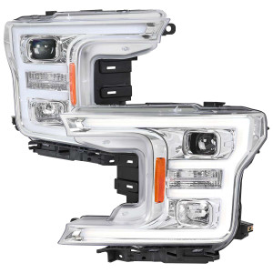 Spec-D Chrome Projector Headlight with Clear Lens | SPE 2LHP-F15018-TM