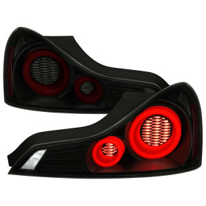Spec-D Full LED Tail Light with Black Housing and Smoked Lens | SPE LT-G37082SZLED-SQ-RS