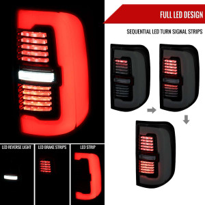 Spec-D LED Tail Light Without Blind Spot Detection | SPE LT-RAM1915BBLD-SQ-RS