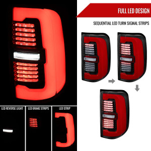 Spec-D LED Tail Light Without Blind Spot Detection | SPE LT-RAM1915JRLD-SQ-RS